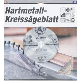 BGS Hartmetall-Kreissägeblatt Ø 315 x 30 x 3,0 mm 30 Zähne