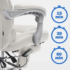 CLP Pacific Kunstleder mit Massagefunktion V2 weiß