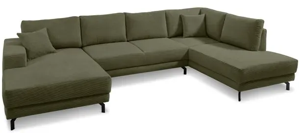 filippo Wohnlandschaft Castello Cord Grün Olive