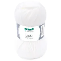 Gründl Häkelgarn Premium Weiß 50 g