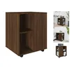 Rollschrank Braun Eichen-Optik 60x53x72 cm Holzwerkstoff