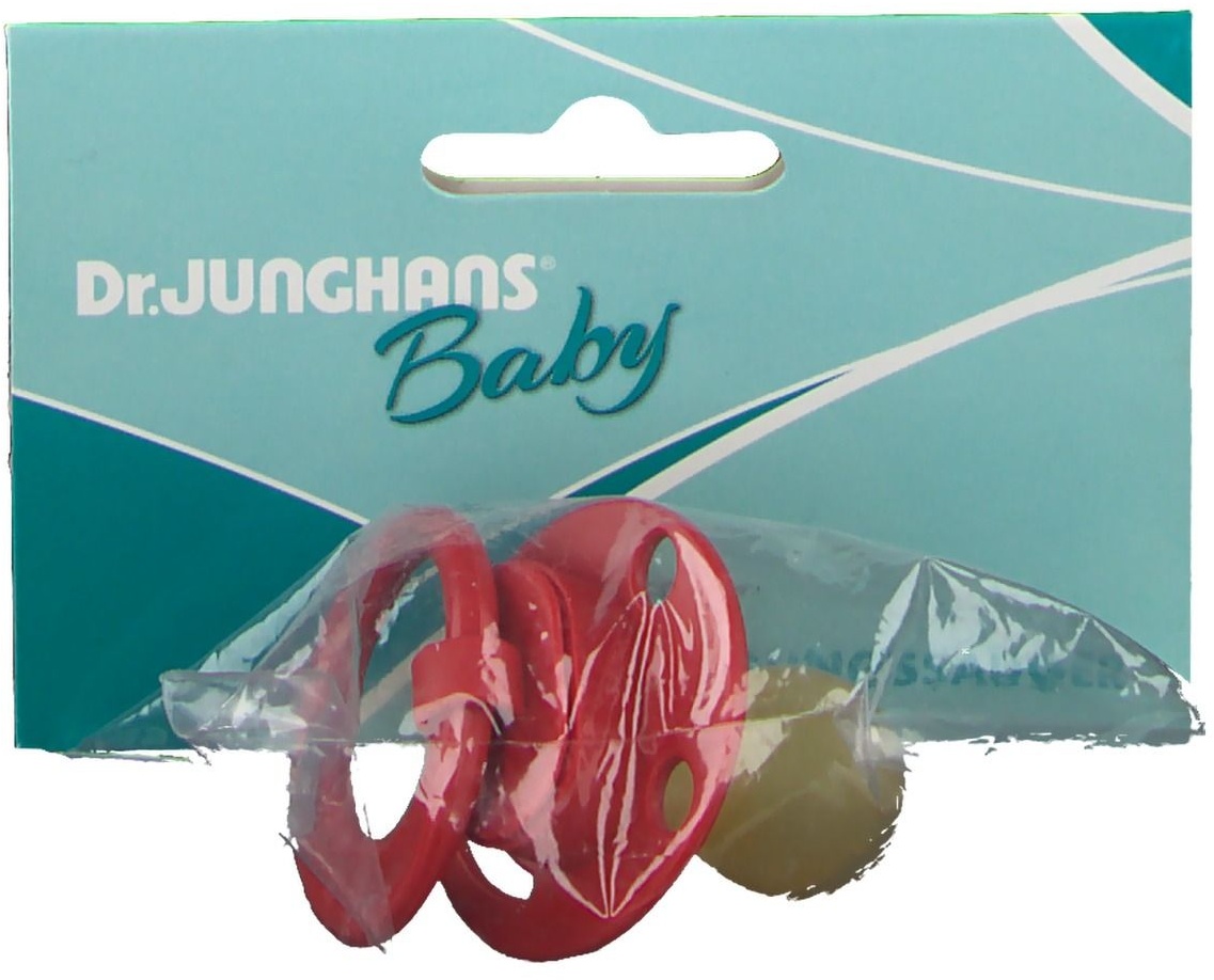 Dr. Junghans® Beruhigungssauger kirschform Latex ab 6 Monate rot