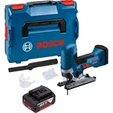 Bosch Professional Stichsäge, 18 V 125 mm Brushless + 1x Akku 5,0 Ah + L-Boxx -