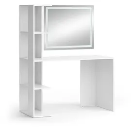 Vicco Schminktisch Tower Weiß 122.2 cm mit LED Spiegel