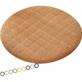 MCNDSI Rund Sitzkissen Stuhl Stuhlkissen 30/40/35/50/45 cm Sitzkissen Baumwolle Sitzpolster Stuhlauflage für Outdoor Indoor Gartenstuhl Küche oder Esszimmerstuhl(K4,1PC_16INCH/40CM)