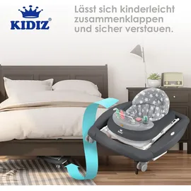 Kidiz 4 in 1 Lauflernhilfe grau