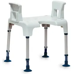 Duschhocker Pico mit Armlehne ohne Rückenlehne, 1 Stück