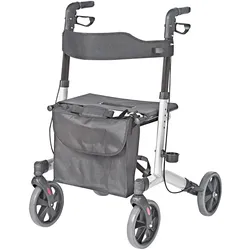 Leichtgewicht Rollator Servocare mit Tasche und Stockhalter