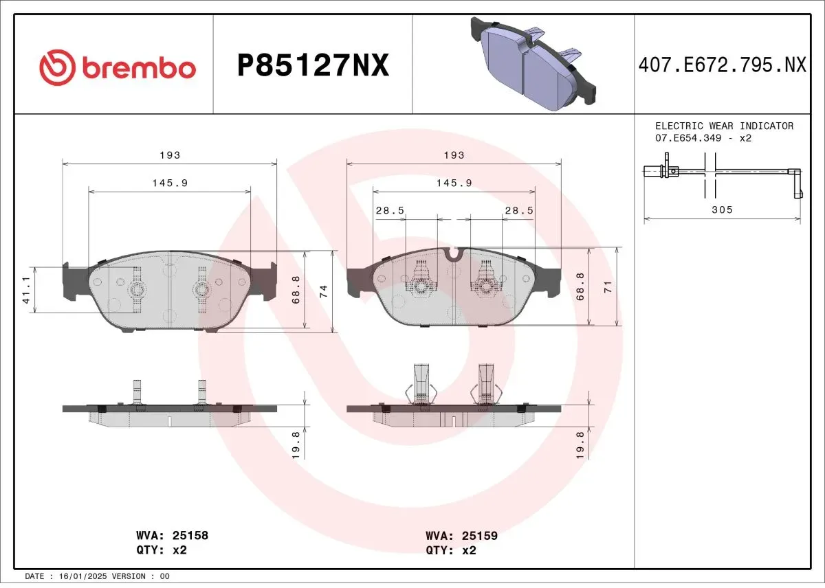 BREMBO P85127NX