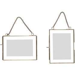 Hübsch Bilderrahmen Gold aus Glas 13x18cmund 18x13cm