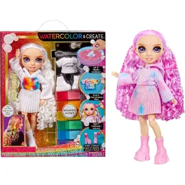 MGA Entertainment Rainbow High WaterColor & Create NEW Theme Dolls- purple eyes
