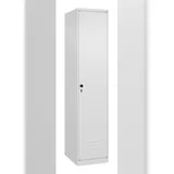 C+P Spind Classic PLUS, 1 Abteil, HxBxT 185x40x50cm, Sicherheitsdrehriegel, Verkehrsweiß von PROREGAL