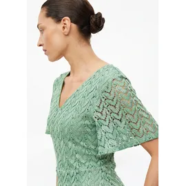s.Oliver Midikleid Ajourmuster Grün L