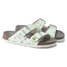 Birkenstock Arizona ESD Birko-Flor flower field mint 41