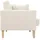 miliboo Couch Stoff 2-Sitzer Weiß