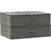 VidaXL Aufbewahrungsboxen 2 Stk. Stoff 70x40x18 cm Anthrazit