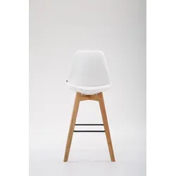 CLP Barhocker Metz Kunstleder weiß/natura
