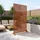 casa.pro Trennwand 180 x 90 cm Braun Stahl