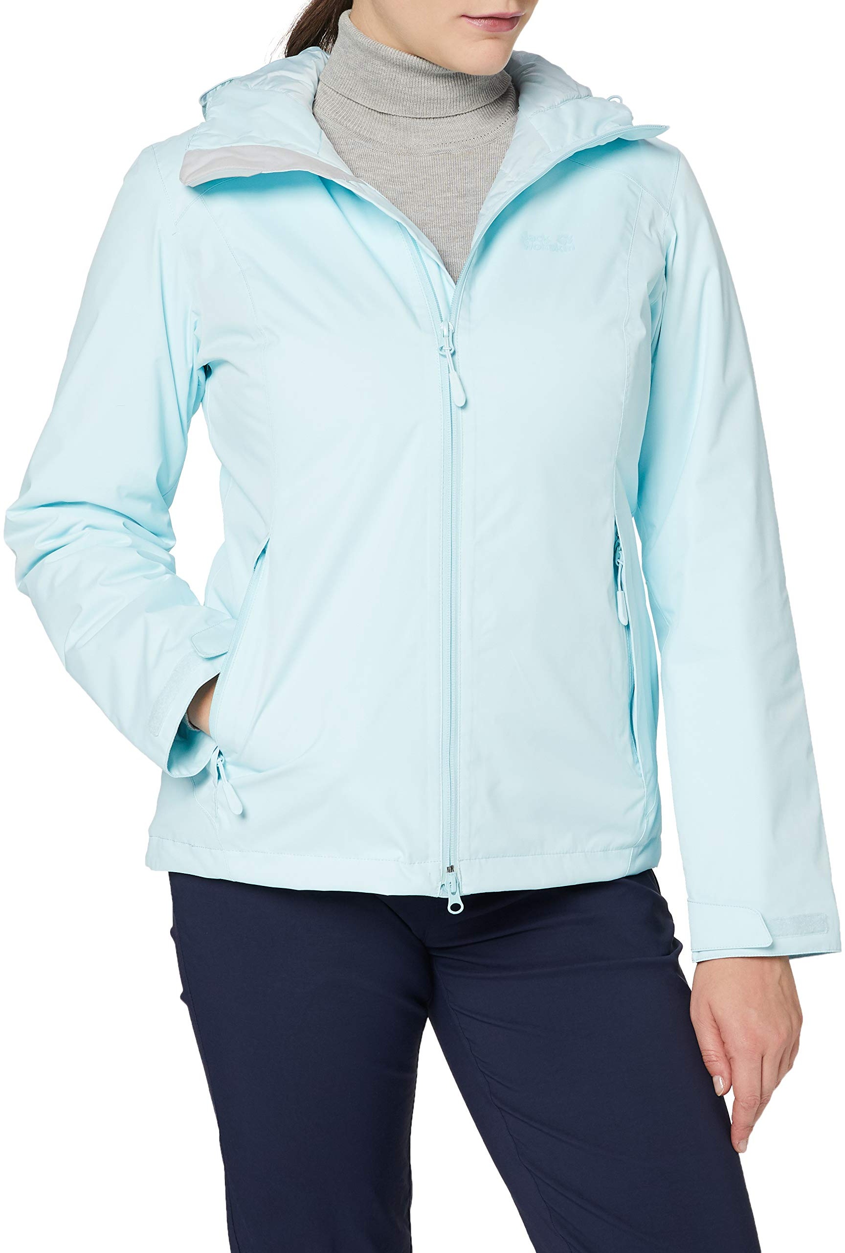 Jack Wolfskin Damen FROSTY MORNING JKT W wasserdichte Winterjacke, Frosted Blue, M