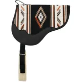 Weaver Equine Unisex-Erwachsene 53,3 x 89,9 cm Wolle BRBCK Pad/FLC,BK/TN Schabracke, Schwarz/Braun, 21" L x 35" W-1" Thick
