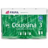 DocMed Papierküchenrolle Fripa - Coussina Haushaltstücher 3-lagig (nachhaltige Papiertücher 1-St. reißfeste Küchentücher), Einzelpack oder Großpack