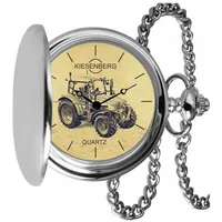 KIESENBERG Taschenuhr Vintage Silber Persönliches Geschenk für Fendt 200 Vario Traktor Trecker Herren Uhr TA-5644