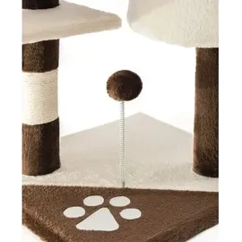 LIONTO Kratzbaum Höhe 112 cm braun/beige