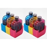 2 x 3 EASY-REFILL Nachfülltanks für HP 302 color, HP 302 color XL Patronen - passend für unseren EASY-REFILL Befülladapter für HP 302 color, H...