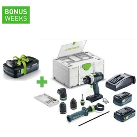 Festool TPC 18/4 5,0/4,0 I-Set/XL inkl. 4,0 Ah + 5,0 Ah + Schnellladegerät + Systainer 577622
