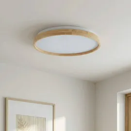 LINDBY Mirren 1 flammig rund Holz hellbraun