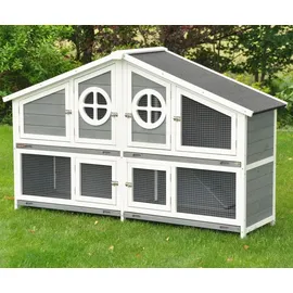 nanook shop Kleintierstall Momo XXL 164 x 48 x 110 cm grau