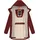 Ragwear Damen Wintermantel warm gefütterter Parka lang wasserdicht mit Kapuze Elsie Melange Wine Red Gr. 5XL - 5XL