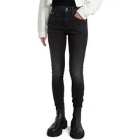 G-Star 3301 High Waist Skinny Jeans Worn In Coal 25 30