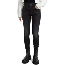 G-Star 3301 High Waist Skinny Jeans Worn In Coal 25 30