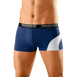 Authentic Underwear Boxer »Boxershorts für Herren«, (Packung, 4 St.), mit kontrastfarbenen Einsatz AUTHENTIC UNDERWEAR blau, rot, lila, grau