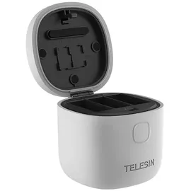 TELESIN Wasserdichtes 3-slot-allin-box-ladegerät Für GoPro Hero 9 / 10 + 3 Gp-btr-906-gy-b Actionkamera-zubehör Grey