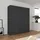 Rauch »Kleiderschrank Schrank Garderobe AGORDO TOPSELLER Schlafzimmer«, (in zwei Griff-Farben mit Dekor- oder Hochglanzfront), durchdachte Innenausstattung, in 6 Breiten und 2 Höhen MADE IN GERMANY, grau (graumetallic), B:181cm H:210cm T:54cm,