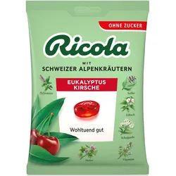 Ricola Eukalyptus Kirsche-Bonbons ohne Zucker