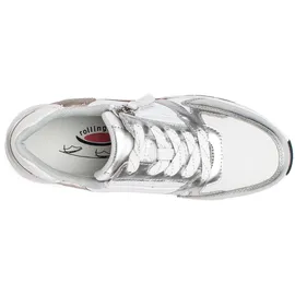 Gabor Sneaker Damen Weite E Weiß/Silber 38,5