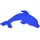 Hama Stiftplatte Delfin blau