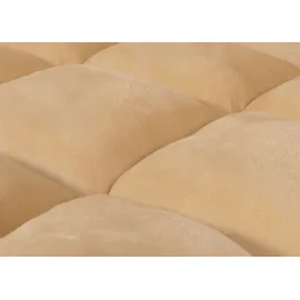 Mendler Bodensessel HWC-N43 Samt 50 x 55 x 0 cm Beige mit Kissen und Rollen