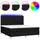 vidaXL Boxspringbett 180 x 200 cm Schwarz