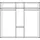 WIMEX Drehtürenschrank Vanea 225 x 208 x 58 cm Weiß