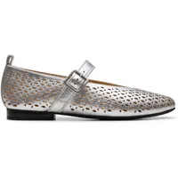 CLARKS Damen Fawna Jane Ballerinas, Silver Metallic, 39.5 EU