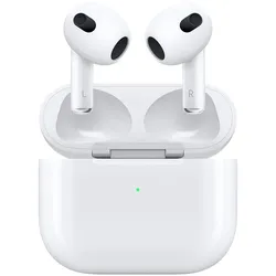 Apple AirPods (3. Generation) mit Lightning Ladecase, Kabellos, Anrufe/Musik, Kopfhörer, Weiß