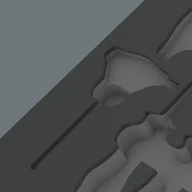 WERA 9813 Schaumstoffeinlage Hex Schraubendreher Set 1 ohne Werkzeug