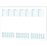 RNK Verlag Schreibtischunterlage 3x Papier Notiz-Schreibtischunterlage / Größe: 48x33cm / 30 Blatt