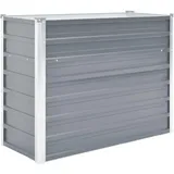vidaXL Garten-Hochbeet verzinkter Stahl rechteckig 100 x 40 x 77 cm Grau 