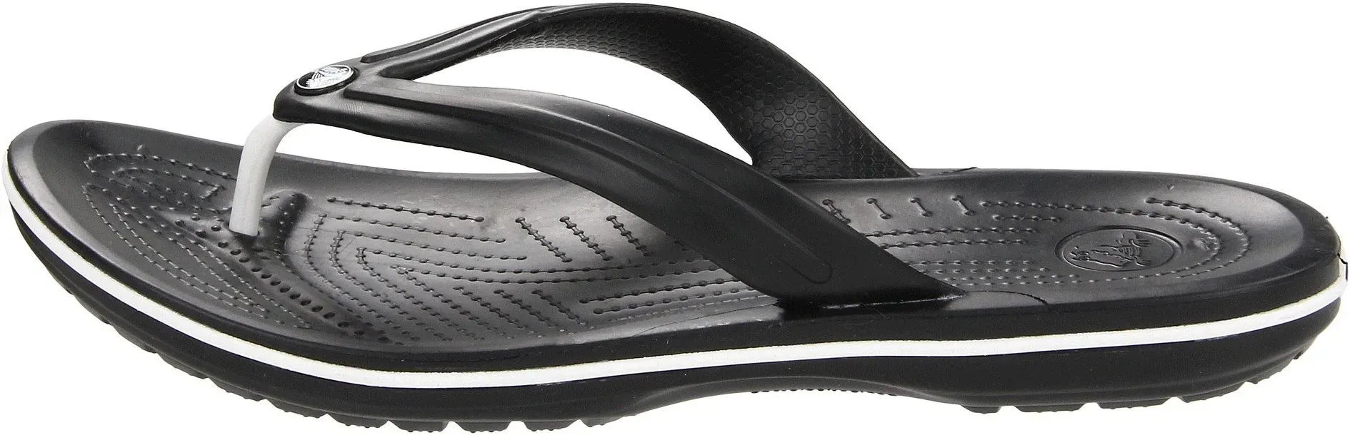 Crocs Crocband Flip-Sandalen – Unisex Flip-Sandalen für Erwachsene – Wasserdichte, schnell trocknende Flip-Flops – Schwarz – Größe 37-38