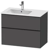 Duravit Waschtischunterschrank wandhängend „D-Neo“ 81 × 62,5 × 46,2 cm, in Graphit Matt